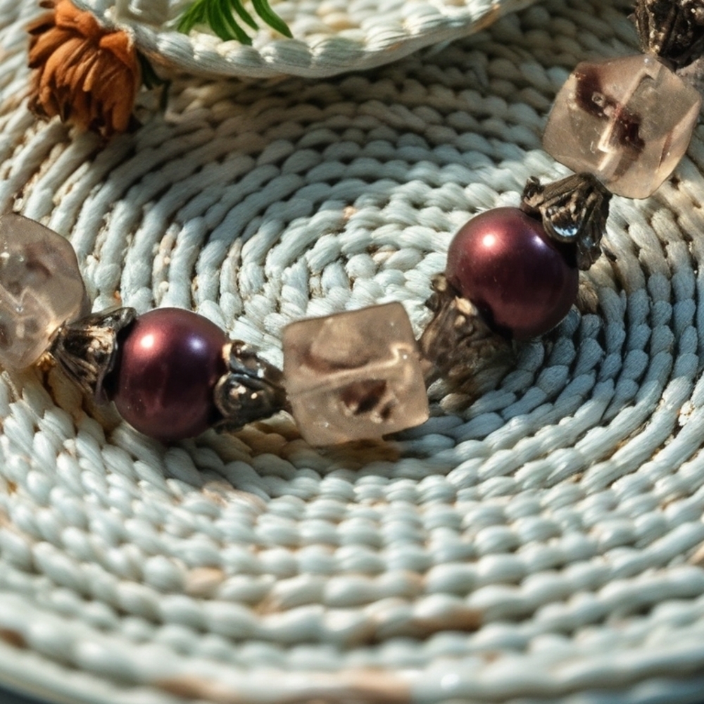 Sophisticated Purple and Silver Necklace with Elegant Beads